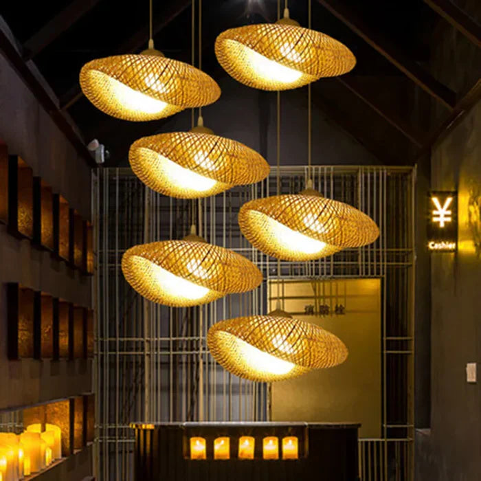 Handmade Rattan Pendant Lamp - RayaLicht-A - 40 cm-State of Style