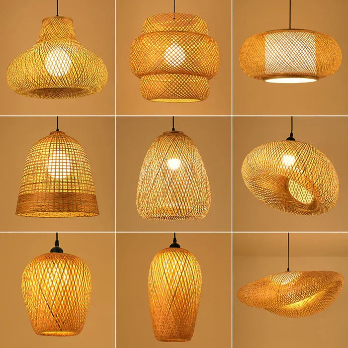 Handmade Rattan Pendant Lamp - RayaLicht-A - 40 cm-State of Style