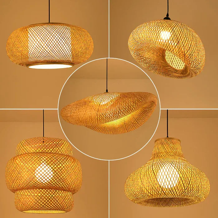 Handmade Rattan Pendant Lamp - RayaLicht-A - 40 cm-State of Style