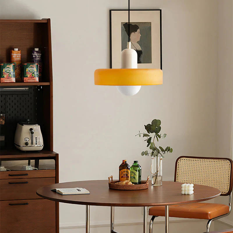Hanging Ceiling Lamp - NordicLuxe-White-Red-25 x 18 cm-State of Style
