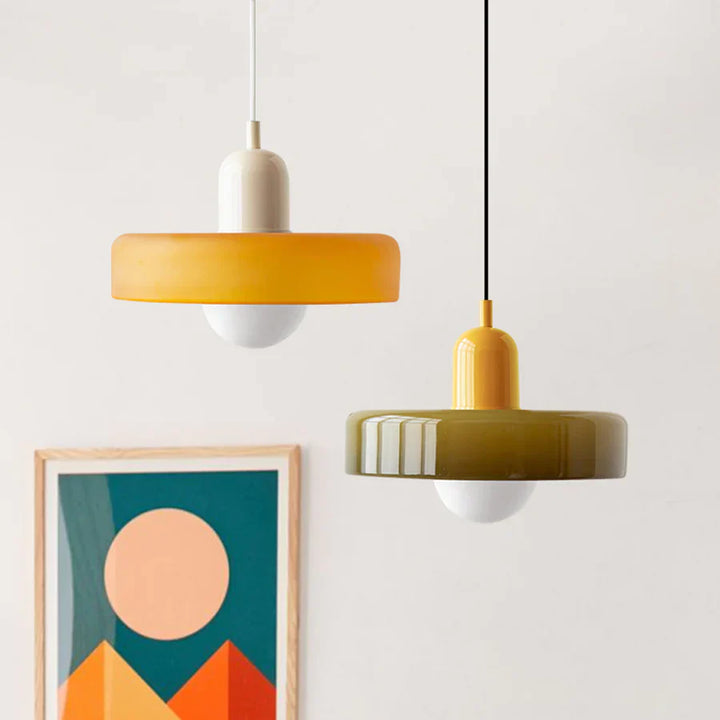 Hanging Ceiling Lamp - NordicLuxe-White-Red-25 x 18 cm-State of Style