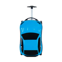 Hard-shell children's suitcase with car design – Turin-Blue-State of Style