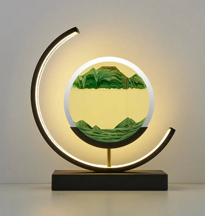Harmony Sand Landscape Lamp - Serenova-Black/Green-State of Style