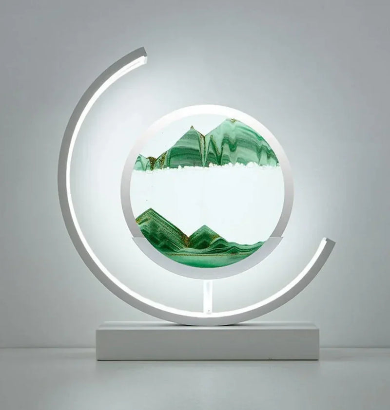 Harmony Sand Landscape Lamp - Serenova-White/Green-State of Style