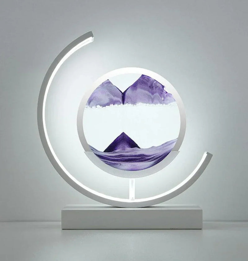 Harmony Sand Landscape Lamp - Serenova-White/Purple-State of Style
