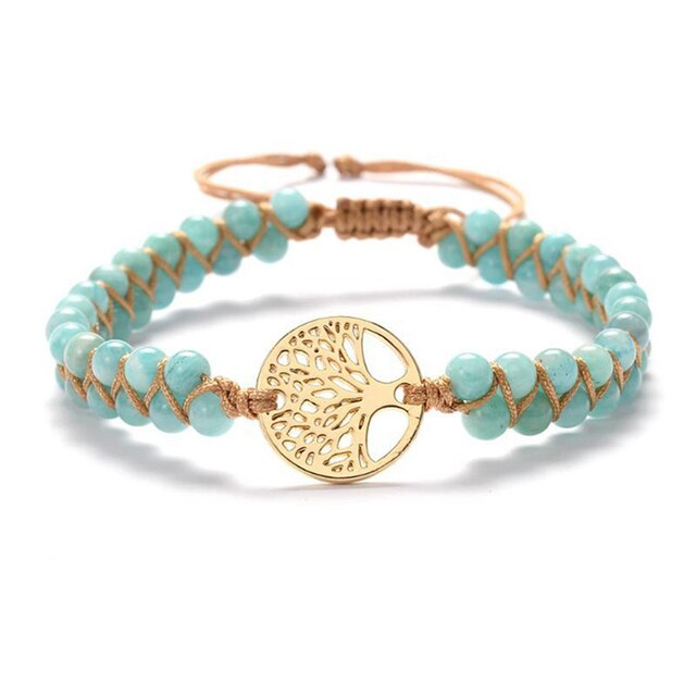 Healing Bracelet for Women | Crystal Bead Jewellery-Green-State of Style