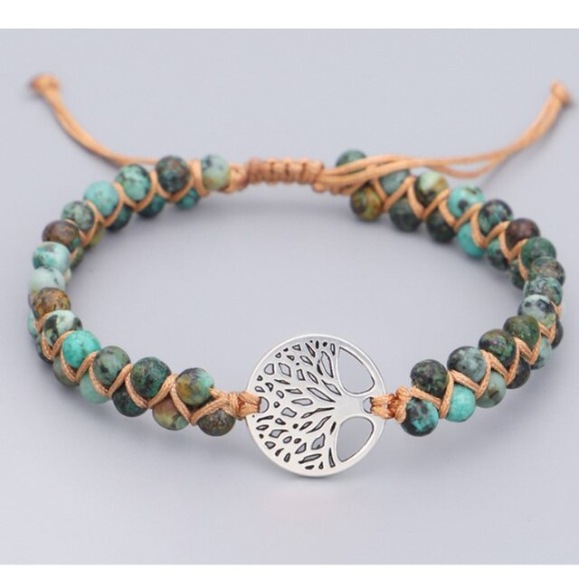 Healing Bracelet for Women | Crystal Bead Jewellery-Sea Green-State of Style