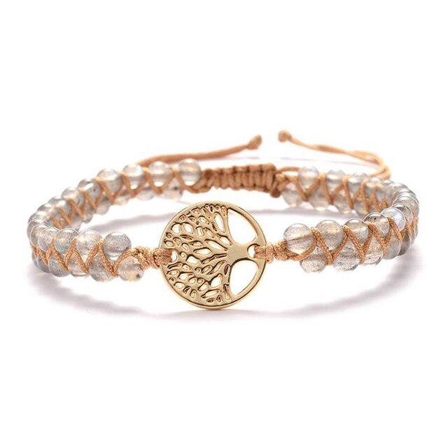 Healing Bracelet for Women | Crystal Bead Jewellery-White-State of Style