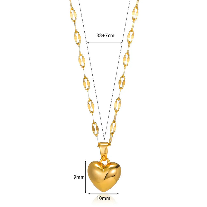 Heart Pendant Necklace | Elegant Jewellery for Women-Concave Heart-State of Style