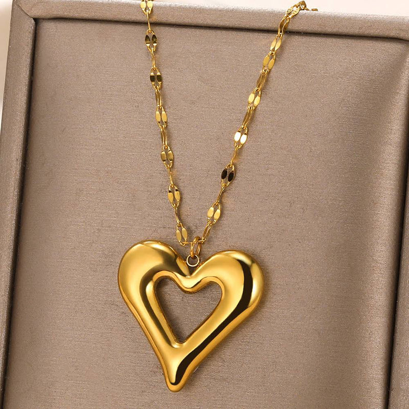 Heart Pendant Necklace | Elegant Jewellery for Women-Concave Heart-State of Style