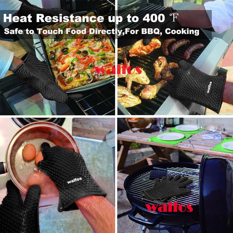 Heat-Resistant Gloves - GrillGuard-Black-State of Style