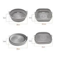 Heat-Resistant Silicone Mat - AirBake-Grey-Square-State of Style