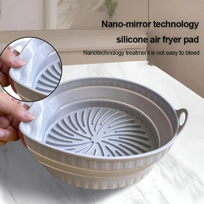 Heat-Resistant Silicone Mat - AirBake-Purple-Round-State of Style