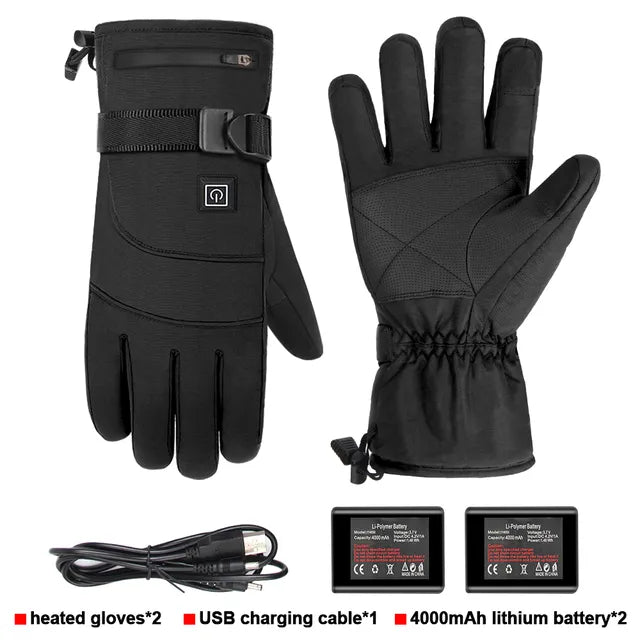 Heated Waterproof Gloves with Non-Slip Grip - Jasper-State of Style
