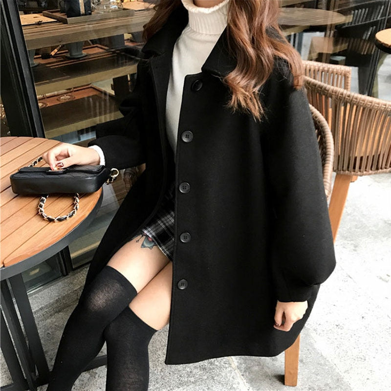 Heidi's Oversized Women's Jacket | Cozy and Chic-Black-XS-State of Style