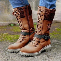 High Ladies Boots with Orthopaedic Sole - Amelia-White-5-State of Style