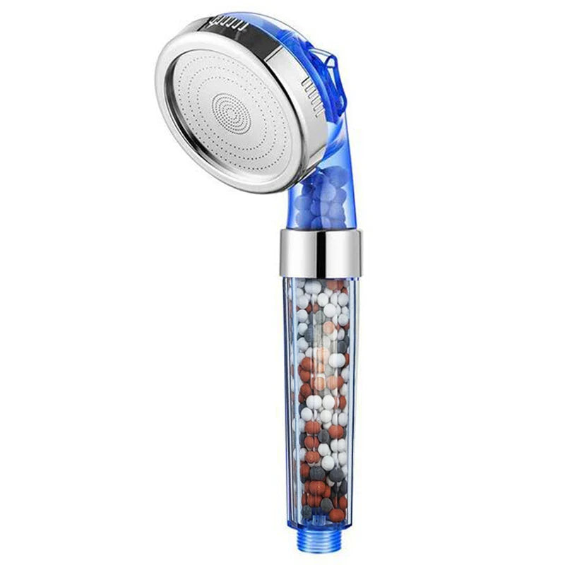 High Pressure Water-Saving Shower Head with Filter - AquaGlow-Blue-State of Style