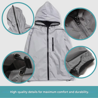 High-Reflective and Waterproof Unisex Rain Jacket - LumiSafe-S-State of Style