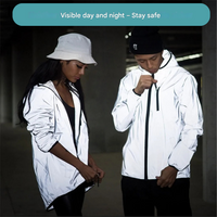 High-Reflective and Waterproof Unisex Rain Jacket - LumiSafe-S-State of Style