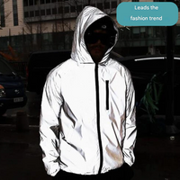 High-Reflective and Waterproof Unisex Rain Jacket - LumiSafe-S-State of Style