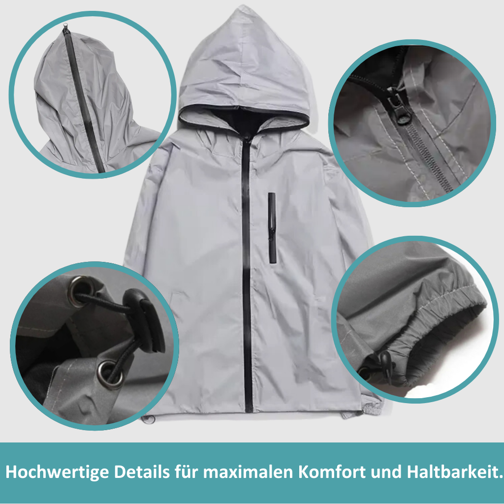 High-Reflective Waterproof Unisex Raincoat - LumiSafe-S-State of Style