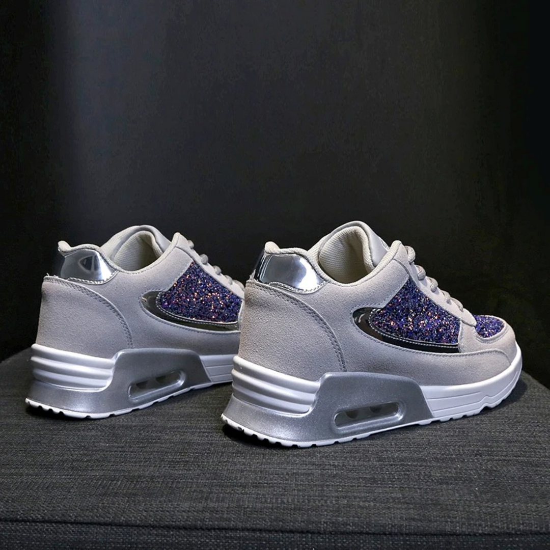 High Top Orthopaedic Women's Sneakers - ComfortStep-Black-4-State of Style