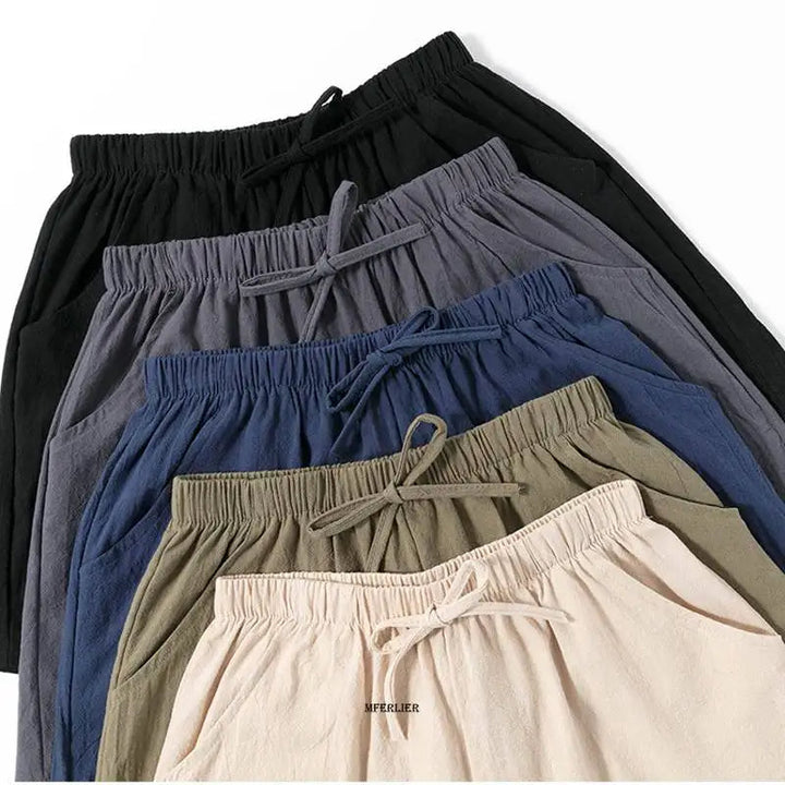 High-Waisted Linen Shorts – Plus Size & Perfect for Beach Days-Black-2XL-State of Style