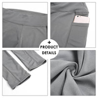 High-Waisted Plus Size Yoga Leggings with Pocket-Navy Blue-2XL-State of Style