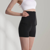 High-Waisted Sauna Sweatpants with Waist Trainer - SweatSculpt-Black/Blue-S-State of Style