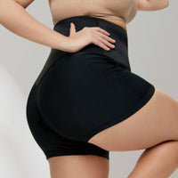 High-Waisted Sauna Sweatpants with Waist Trainer - SweatSculpt-Black/Blue-S-State of Style