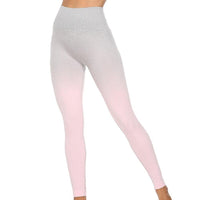 High-Waisted Shape Legging - Serena-Grey & Pink-S-State of Style