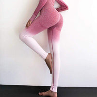 High-Waisted Shape Legging - Serena-Pink-S-State of Style