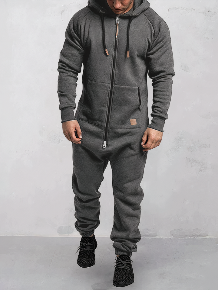 Hoodie Tracksuit for Men - EliteTrack-Grey-S-State of Style