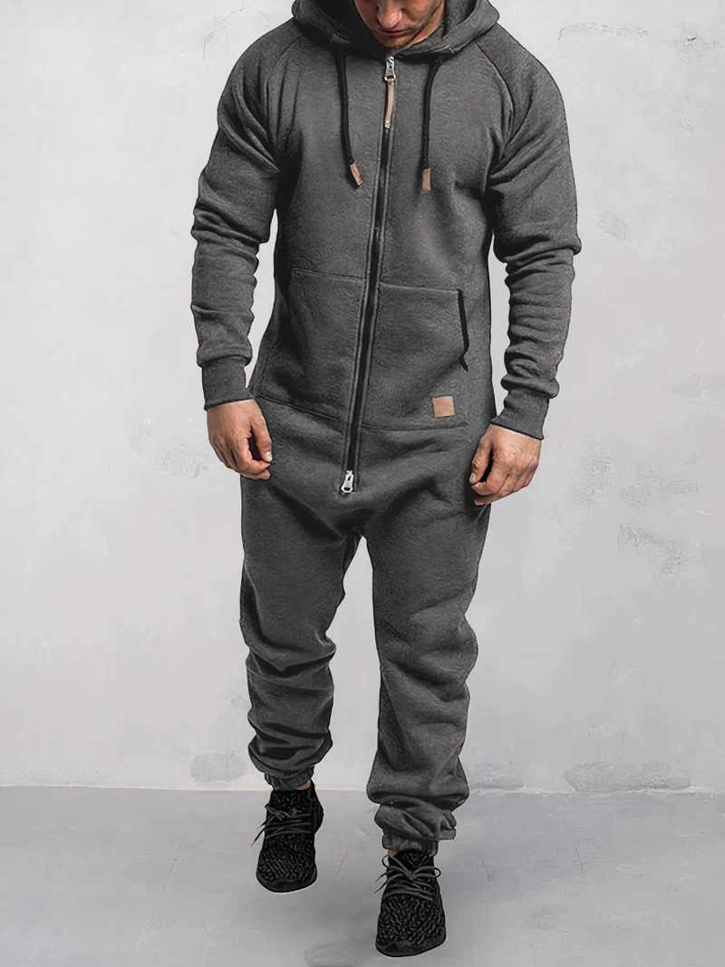 Hoodie Tracksuit for Men - EliteTrack-Grey-S-State of Style