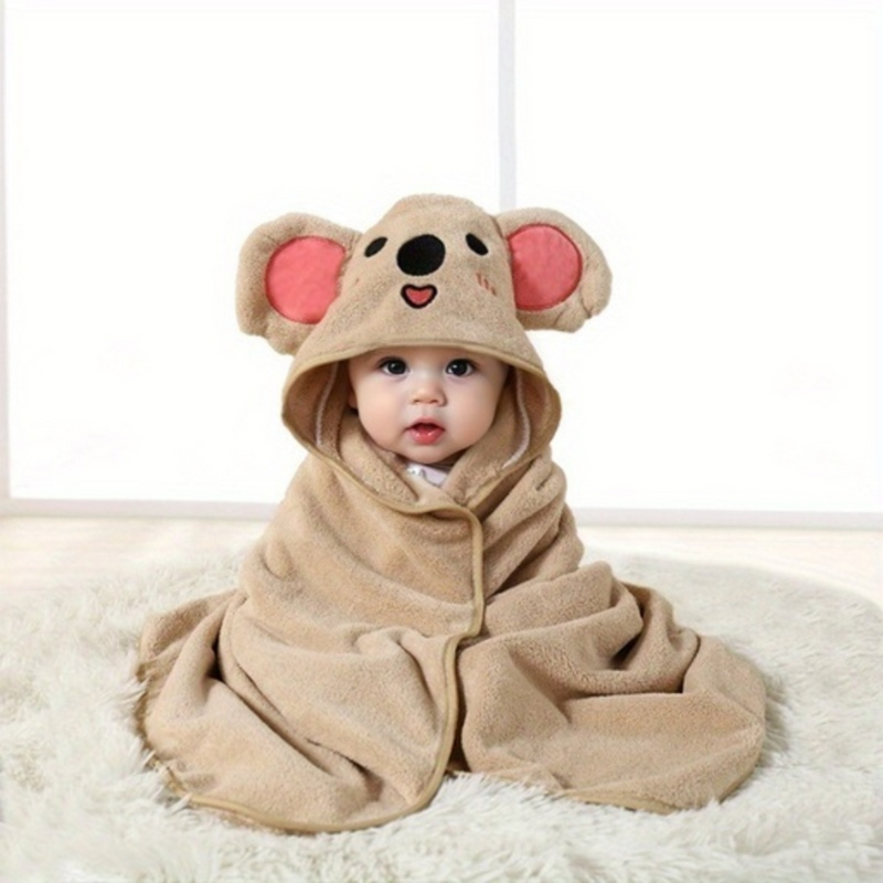 Huggably Soft Bathrobe with Hood – Dries Quickly & Keeps You Warm-Koala-State of Style