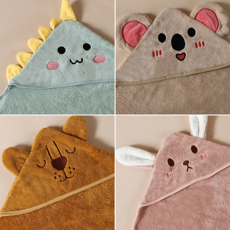 Huggably Soft Bathrobe with Hood – Dries Quickly & Keeps You Warm-Koala-State of Style
