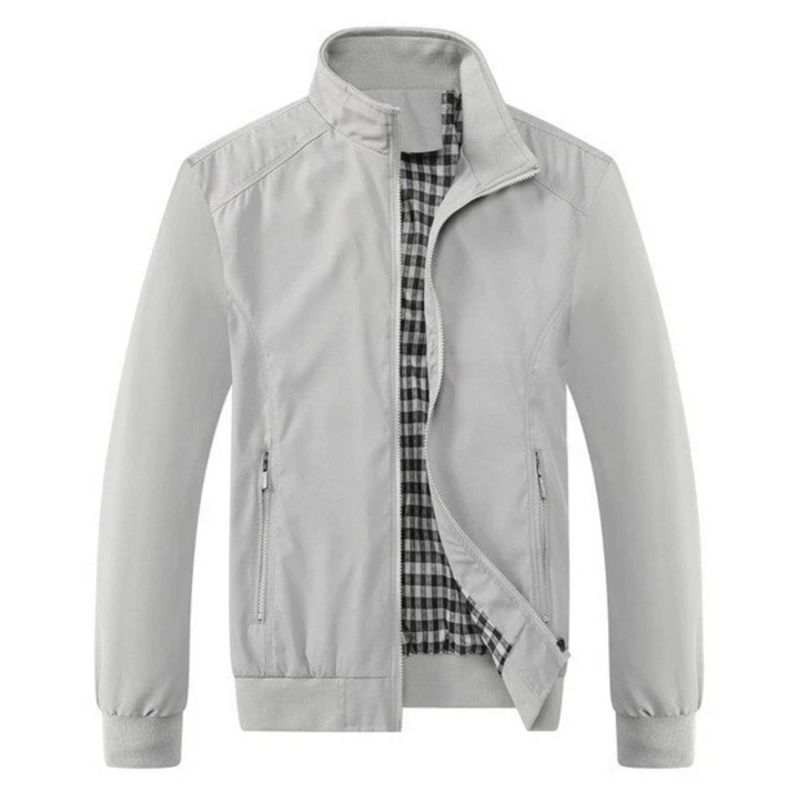 Hugo Waterproof Jacket | Button-Up Summer Jacket-Light Grey-M-State of Style