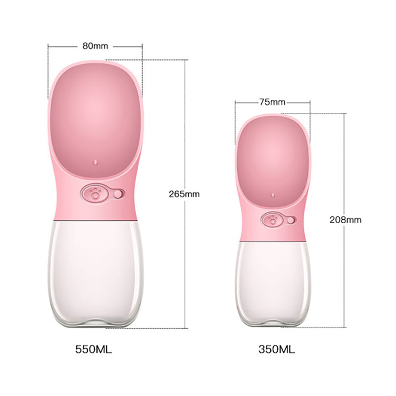 HydroDog Portable Dog Water Bottle-Pink-350 ml-State of Style