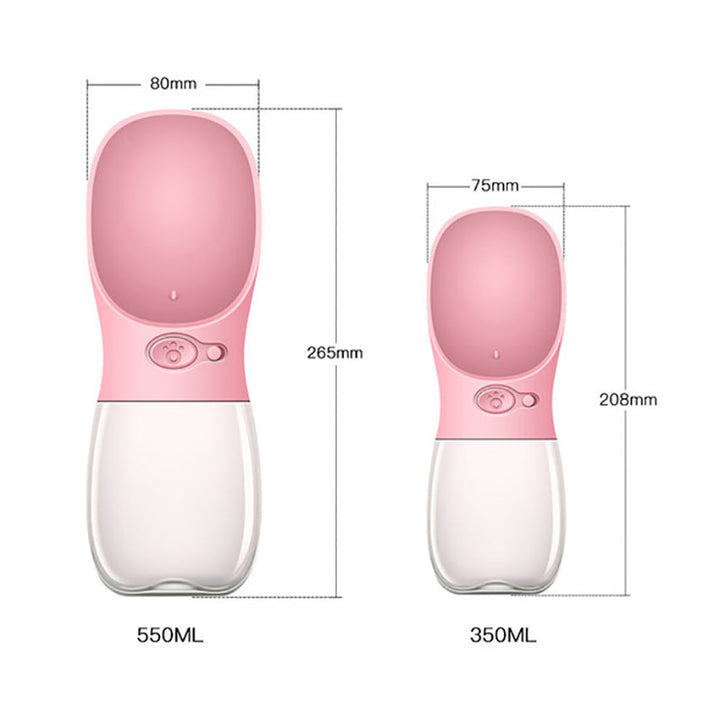 HydroDog Portable Dog Water Bottle-Pink-350 ml-State of Style