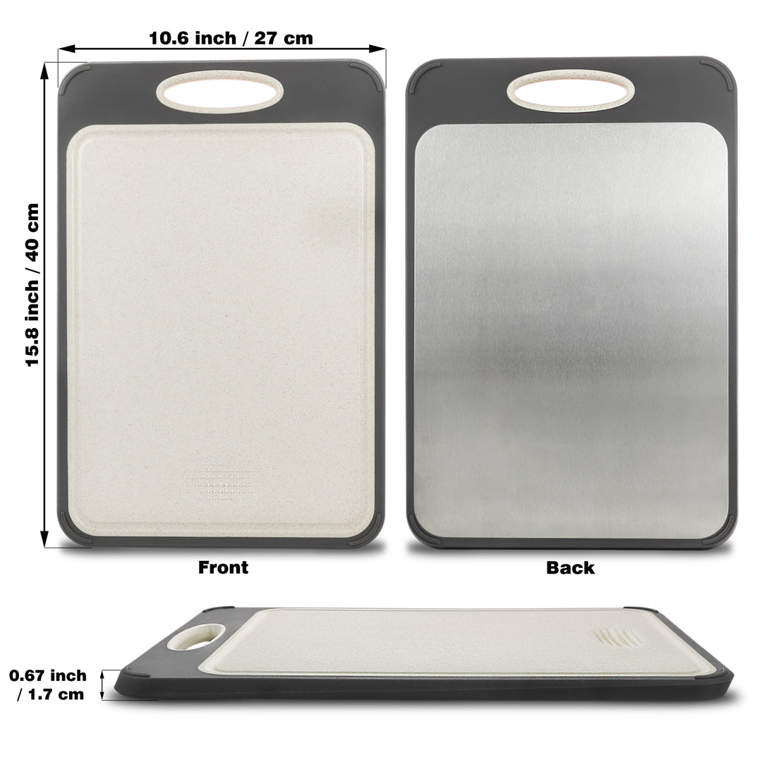 Hygienic Stainless Steel Chopping Board - SteelSafe-State of Style