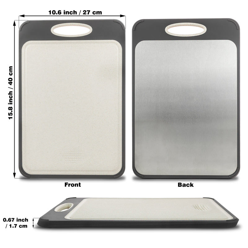 Hygienic Stainless Steel Chopping Board - SteelSafe-State of Style