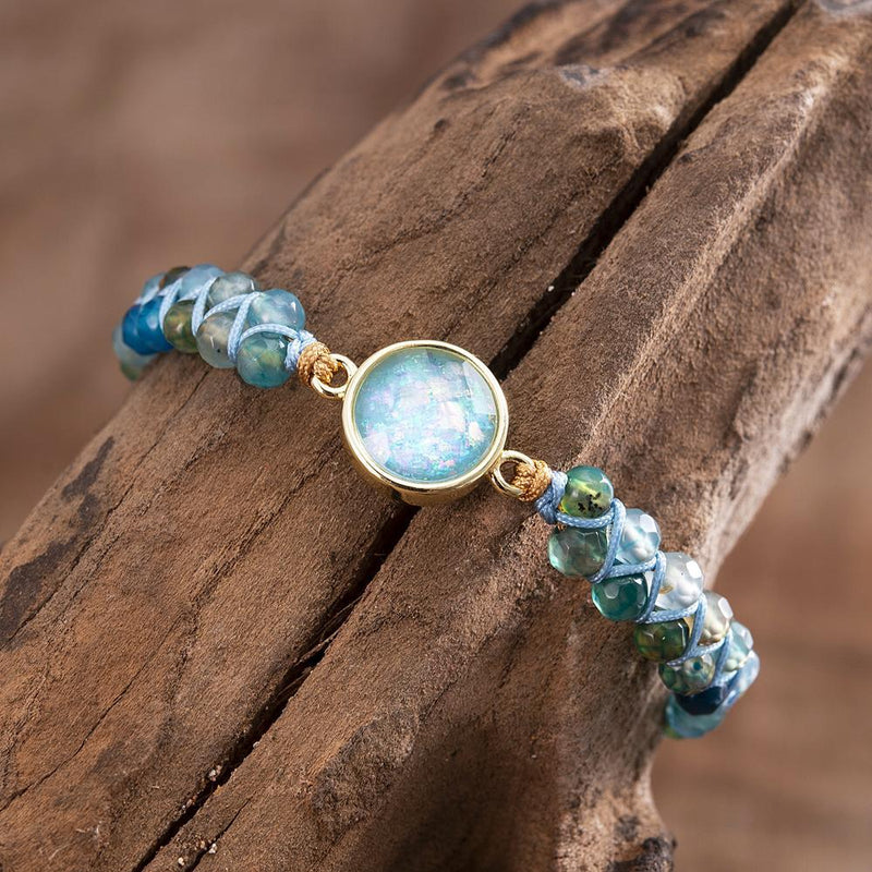 Hypnotic Blue Opal Bracelet - Liora-State of Style