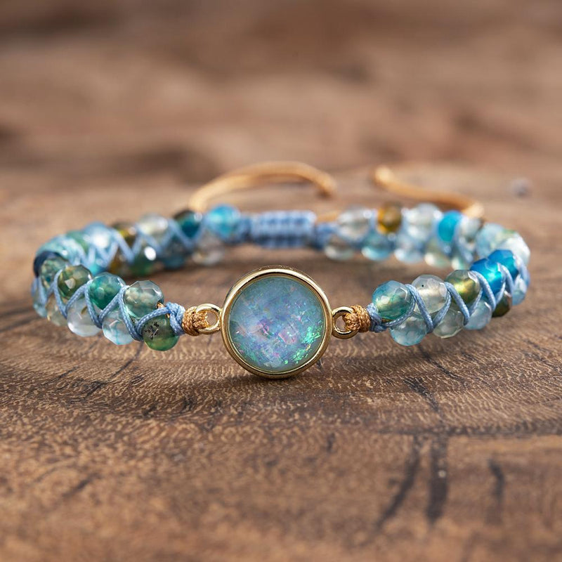 Hypnotic Blue Opal Bracelet - Liora-State of Style