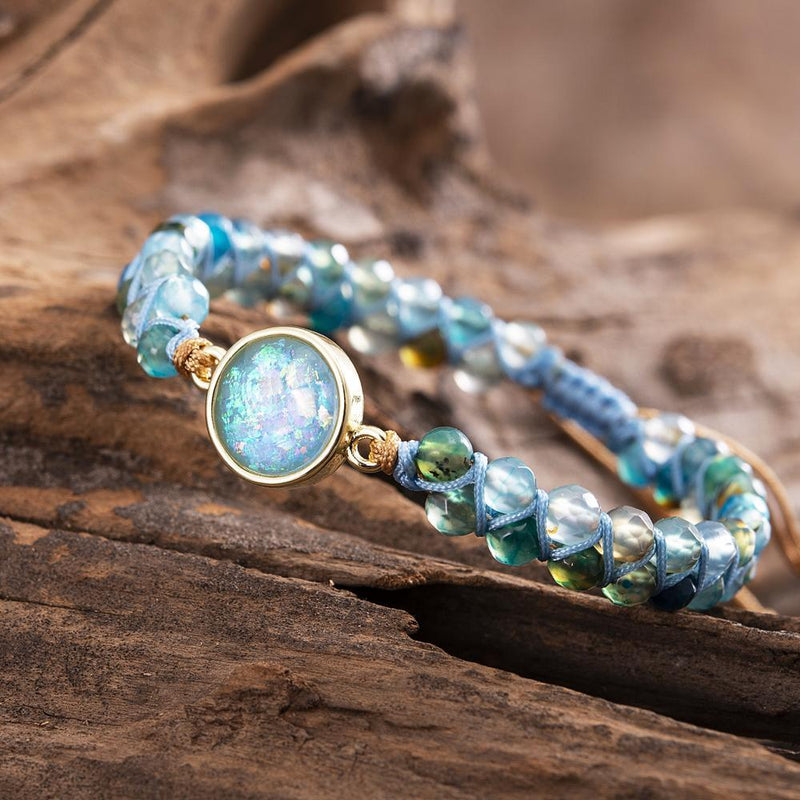 Hypnotic Blue Opal Bracelet - Liora-State of Style