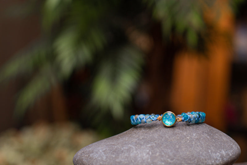 Hypnotic Blue Opal Bracelet - Liora-State of Style