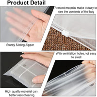 Resealable Frosted Zip Bags – 40-Pack Clothing Storage Sleeves with Vent Holes (Buy 1, Take 1 FREE)
