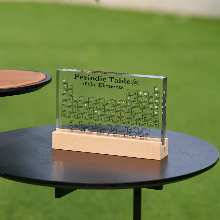 Illuminated Periodic Table with Real Elements - Elementa-State of Style