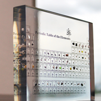 Illuminated Periodic Table with Real Elements - Elementa-State of Style