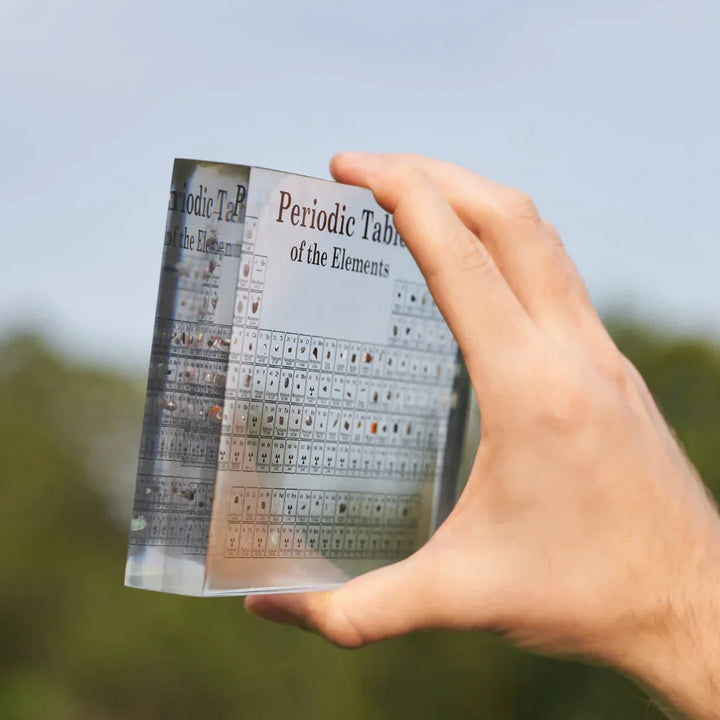 Illuminated Periodic Table with Real Elements - Elementa-State of Style