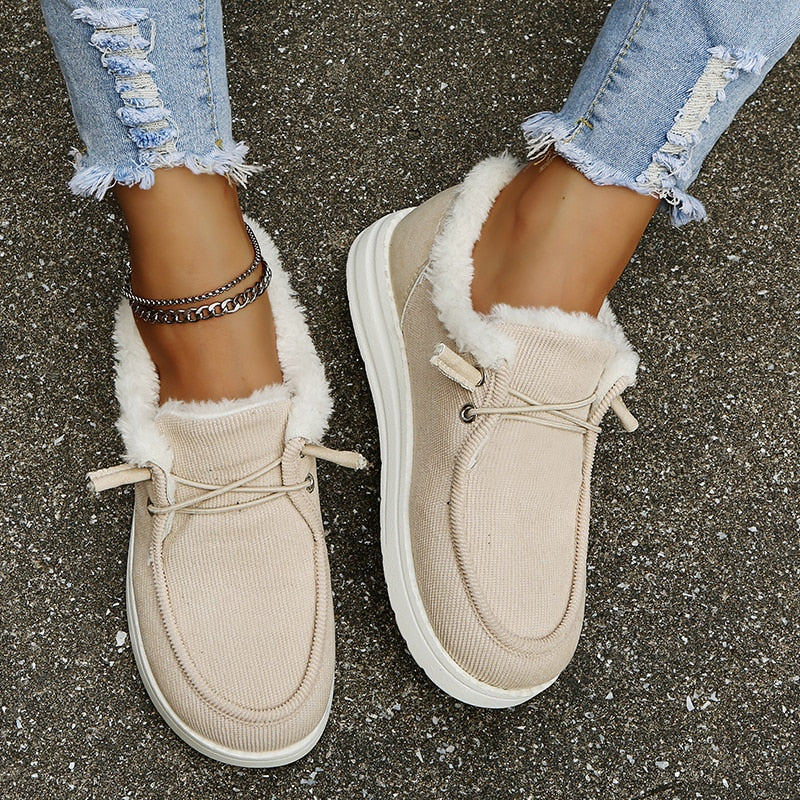 Ladies' Slip-On Winter Shoes with Plush Lining – Maren